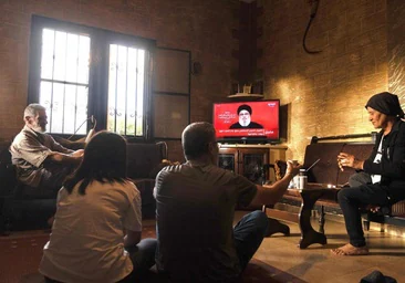 El jefe de Hezbolá, Hasán Nasrala, ha ofrecido este jueves un discurso televisado.