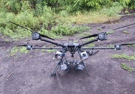 Uno de los drones que utiliza el ejército ucraniano.