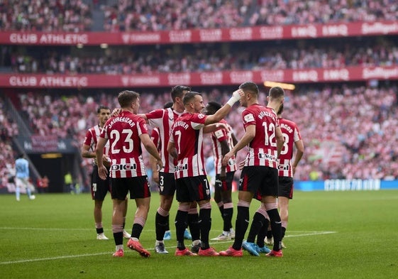 El Athletic logra su tercera victoria consecutiva al imponerse al Celta