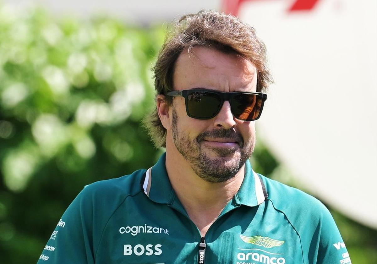 Fernando Alonso, antes del Gran Premio de Singapur