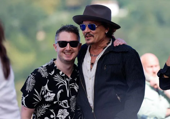 Johnny Depp en San Sebastián.