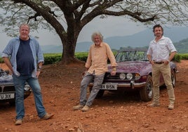 Jeremy Clarkson, James May y Richard Hammond, presentadores de 'The Grand Tour'.