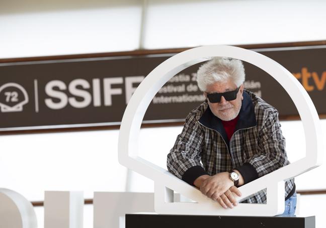 Pedro Almodóvar en San Sebastián.