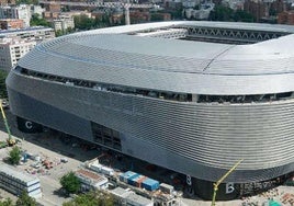 El renovado estadio Santiago Bernabéu.