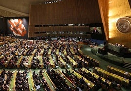 Reunión de la Asamblea General de Naciones Unidas.