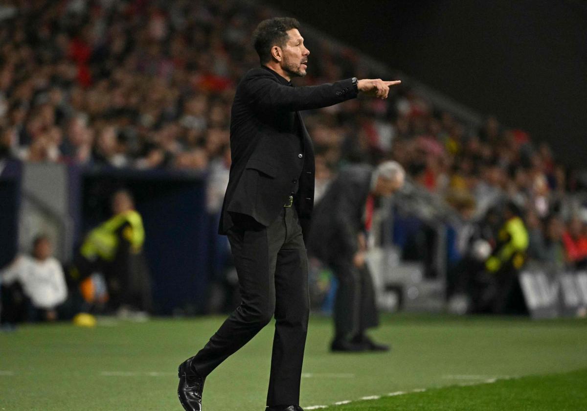 Diego Simeone, en el partido contra el Real Madrid