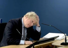 El ex primer ministro británico Boris Johnson