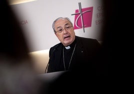 César García Magán, durante la rueda de prensa de este martes.