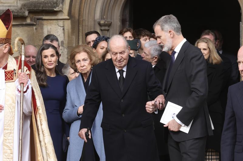 Felipe VI y Juan Carlos I se rencuentran en Windsor