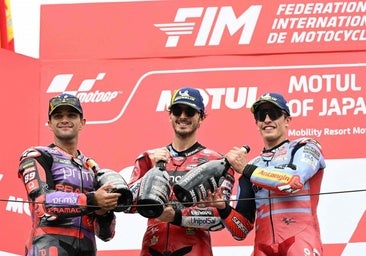 Bagnaia hace pleno en Japón y Martín salva los muebles