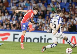 Los goles de Julian Álvarez y Sucic en el empate entre la Real Sociedad y el Atlético