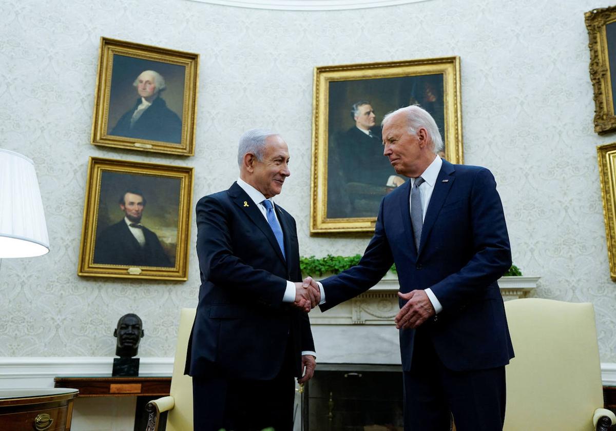 Biden y Netanyahu se reunieron en la Casa Blanca recientemente.