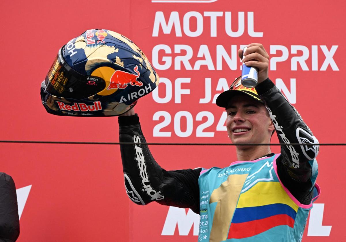 David Alonso, campeón del Mundial de Moto3.