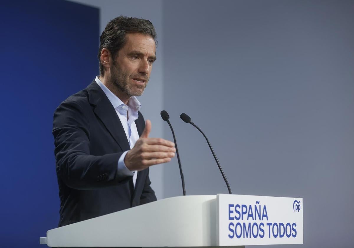 Borja Sémper, vicesecretario del PP, en Génova