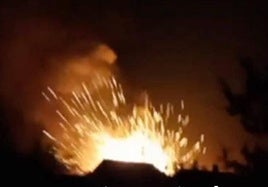 La explosión en Krasnodar, captada por testigos.