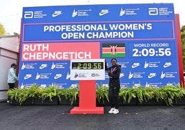 Chepngetich bate en Chicago el récord del mundo de maratón