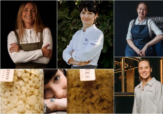 Lucía Freitas, Chiara Pavan, Roberta Hall McCarron, Iris Jordán y Rita Magro