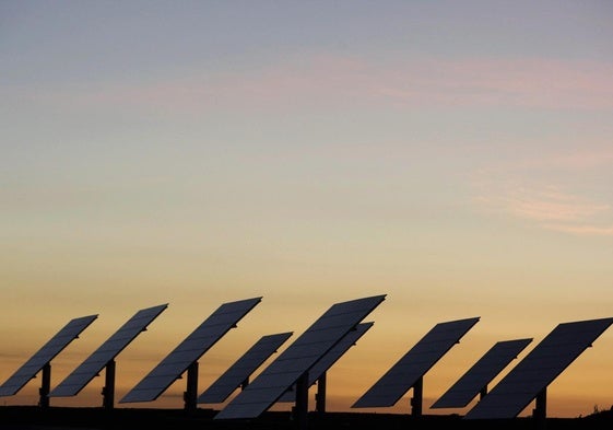 Paneles solares en Portugal.