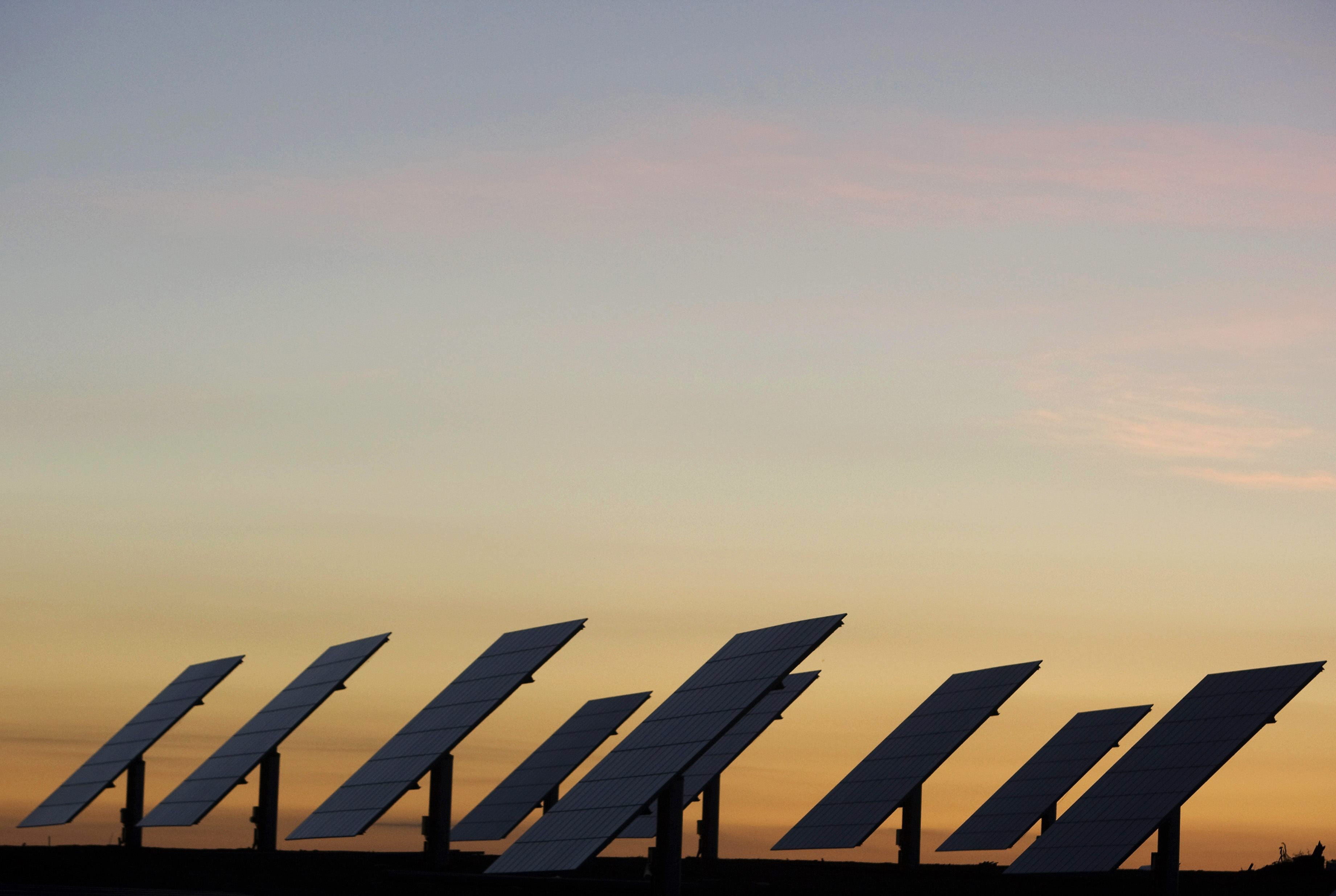 Paneles solares en Portugal.