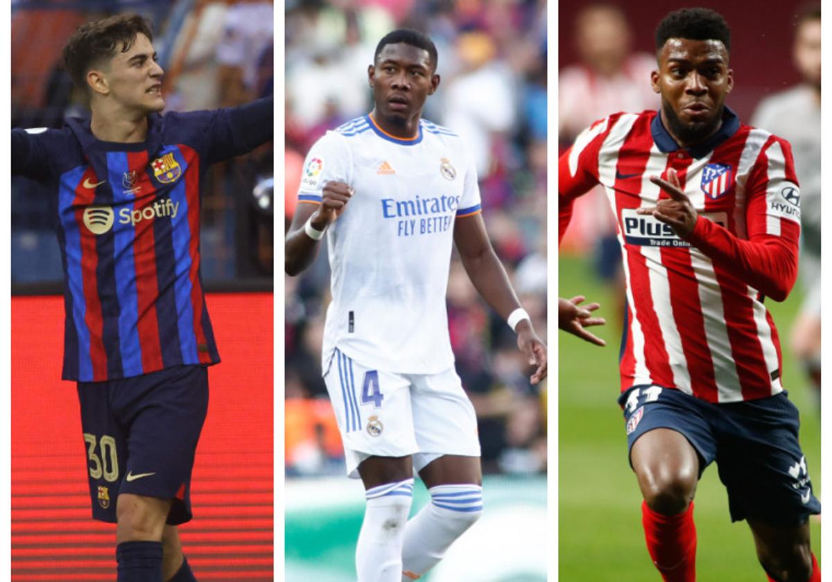 Gavi, Alaba y Thomas Lemar, tres jugadores que no han debutado