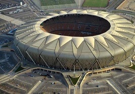 Imagen aérea del estadio de Yeda que albergará la Supercopa en enero de 2025.