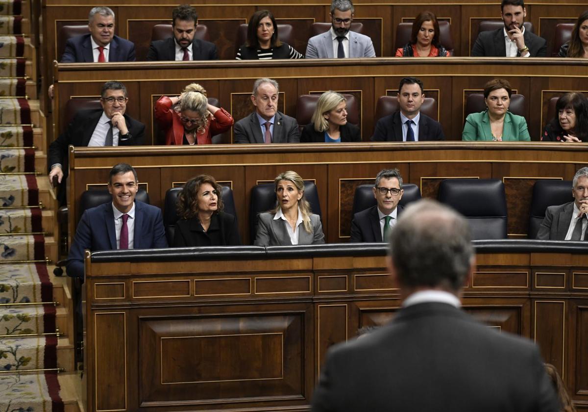 Imagen de la sesión de Control al Gobierno el pasado lunes en el Congreso de los Diputados.