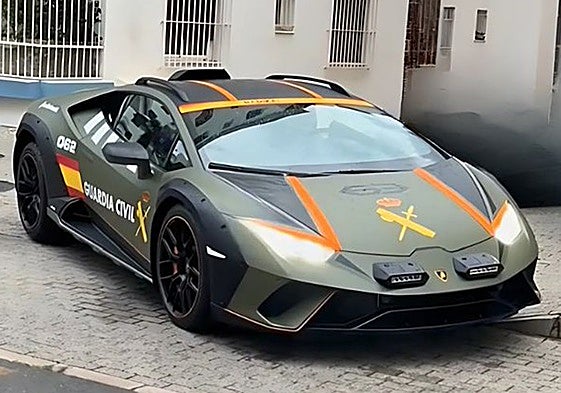 Así es el Lamborghini de la Guardia Civil que tiene su origen en Murcia