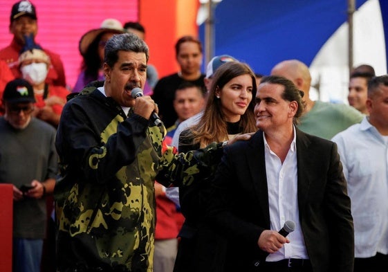 El presidente venezolano, Nicolás Maduro, y Alex Saab, en una imagen de archivo.