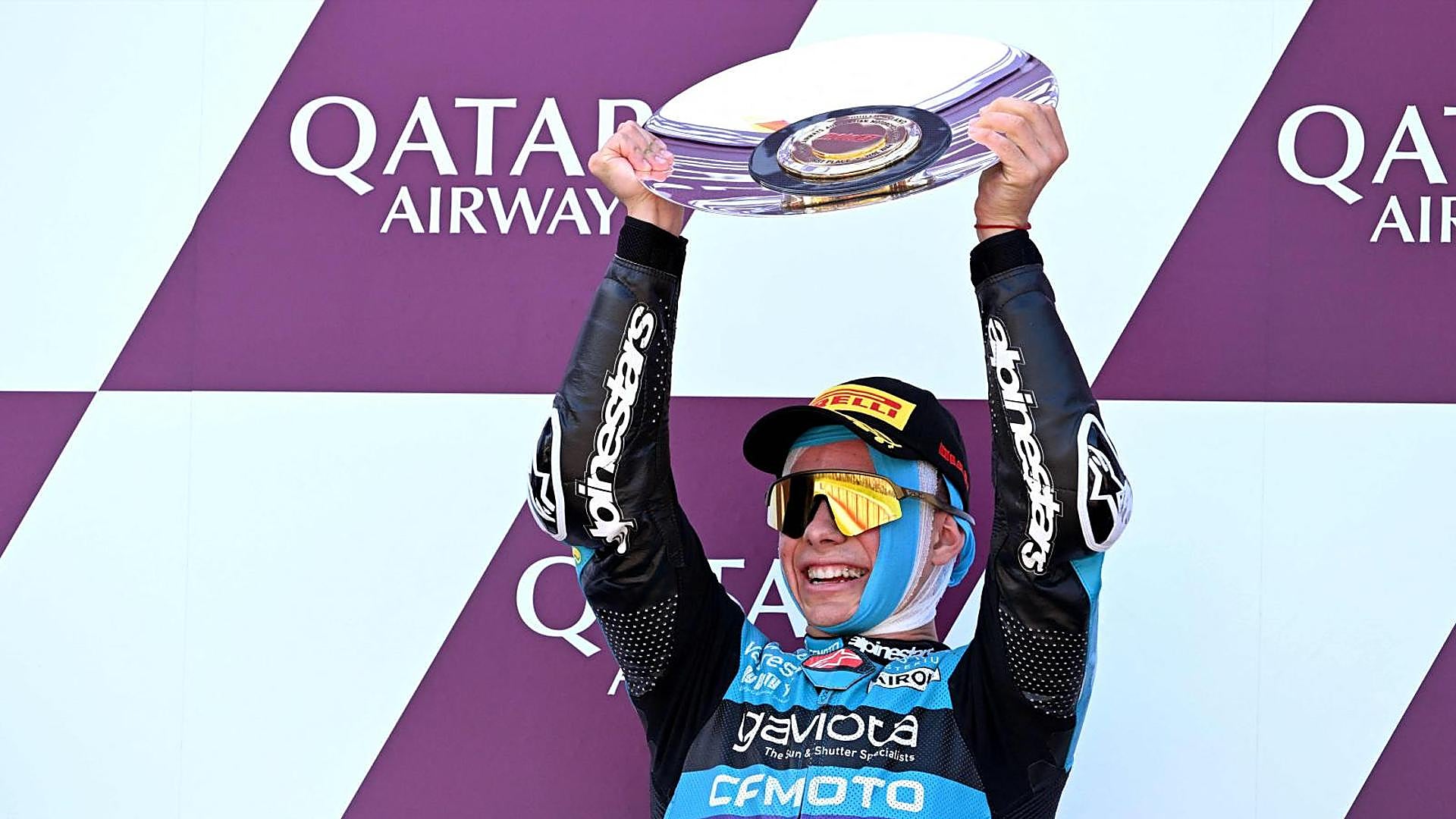 David Alonso tarihi bir zafer elde etti ve Valentino Rossi ile berabere kaldı