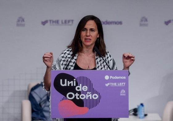 La líder de Podemos, Ione Belarra.