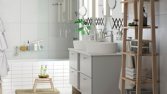 Aprovecha al máximo el espacio con estos organizadores para el baño de Ikea
