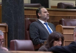 José Luis Ábalos en una sesión del Congreso