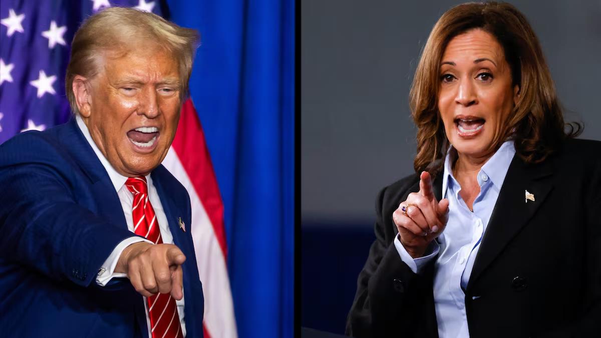 Donald Trump y Kamala Harris.