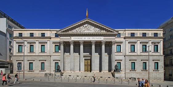 Fachada del Congreso de los Diputados