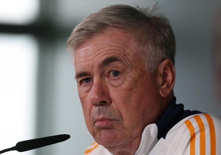 Carlo Ancelotti, durante la rueda de prensa previa al clásico.