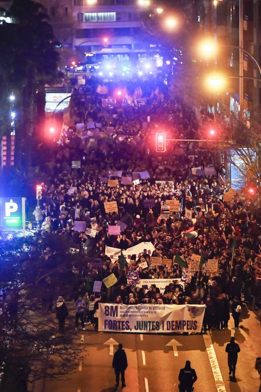 Manifestación del 8M en Baleares