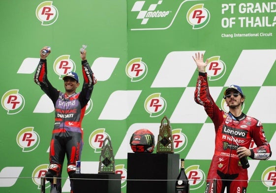 Jorge Martín y Pecco Bagnaia.