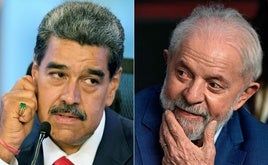 El presidente venezolano, Nicolás Maduro, y su homólogo brasileño, Luis Inácio Lula de Silva.