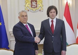 Orbán y Kobajidze se reunieron este martes en Tiflis.