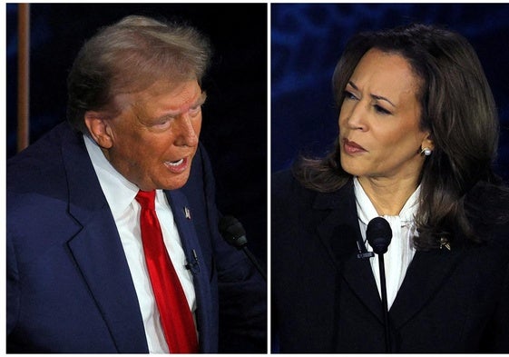 Donald Trump y Kamala Harris.