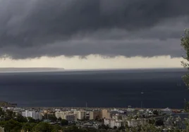 Tormenta en Mallorca este viernes.