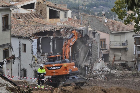 El centro del pueblo de Letur (Albacete) quedó arrasado por la fuerza del agua.