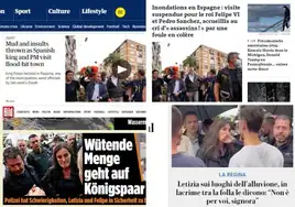 Capturas de pantalla de las webs de The Guardian, Le Monde, Bild y La Republica y Corriere della Sera