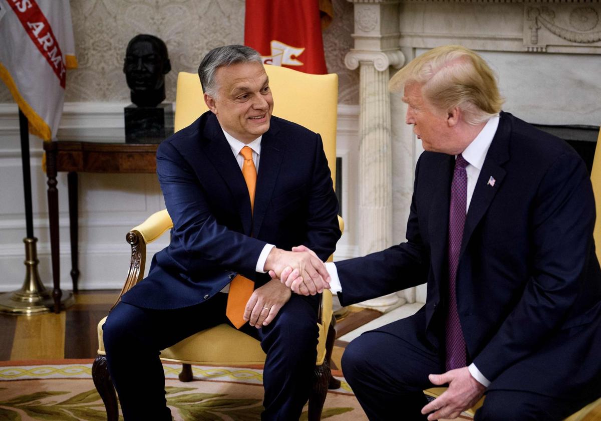 Donald Trump recibió en 2019 al húngaro Viktor Orbán en el Despacho Oval.