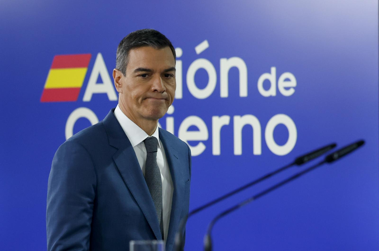 El presidente del Gobierno, Pedro Sánchez, tras el Consejo de Ministros