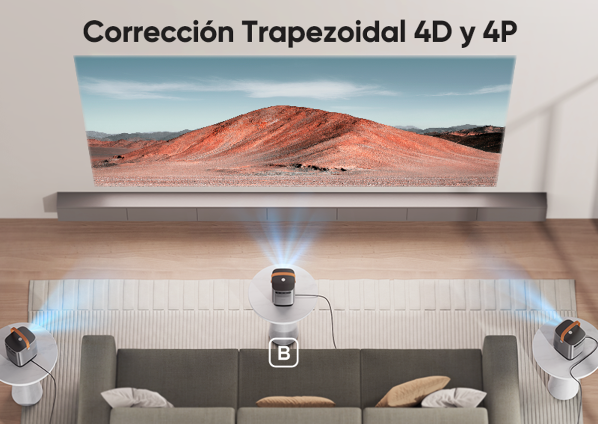 Imagen secundaria 1 - Con este proyector podrás crear tu propio cine de casa