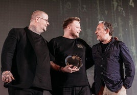 Los tres mejores chefs del mundo: de izquierda a derecha, Eric Vildgaard, Rasmus Munk y Albert Adrià.