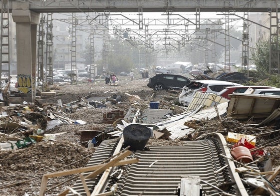 Imagen de infraestructuras devastadas por la DANA en Valencia