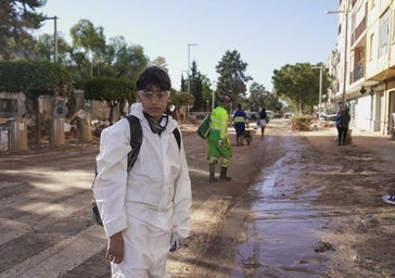 El voluntario más joven de la zona cero de la DANA