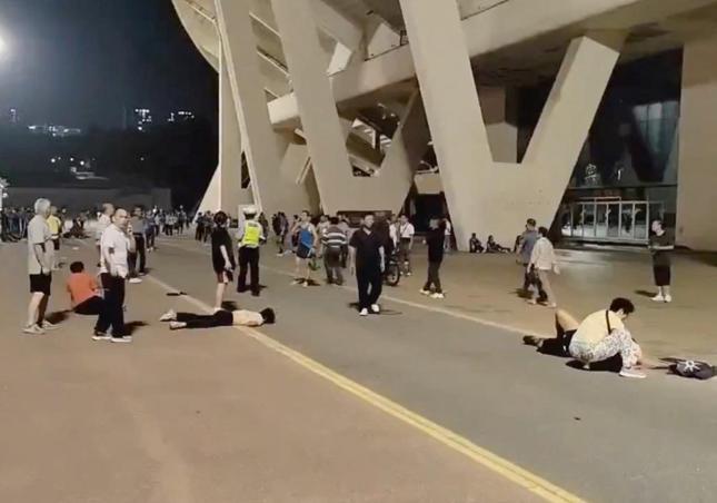 Captura de un vídeo del incidente de Zhuhai (China), este martes.